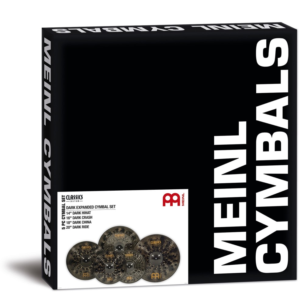 MEINL Cymbals Classics Custom Dark Expanded Cymbal Set 14/16/18/20